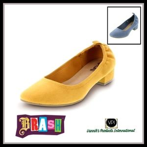 Brash Abby Suede Block Heel Slip-on's in Size: 7.5